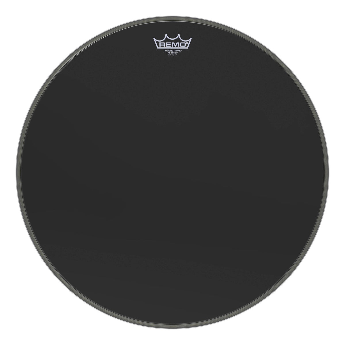 Product Cover for Bass, Powerstroke 3, Ebony, 20" Diameter, 5" Black Dynamo