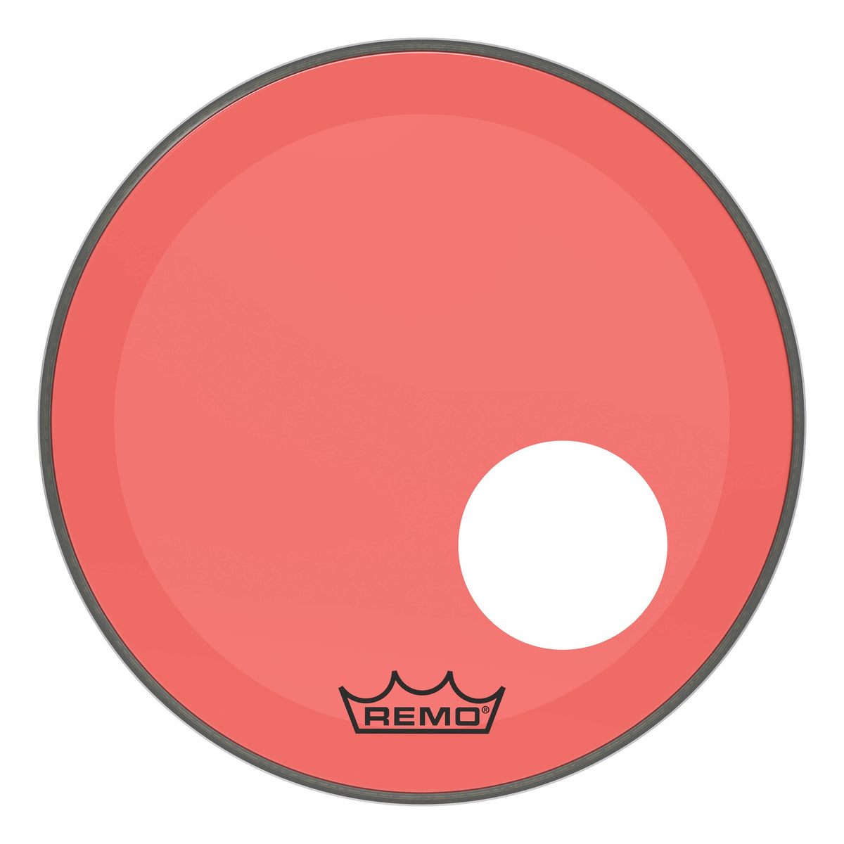 Product Cover for Bass, Powerstroke 3, Colortone, 18" Diameter, Red, 5" Offset Hole