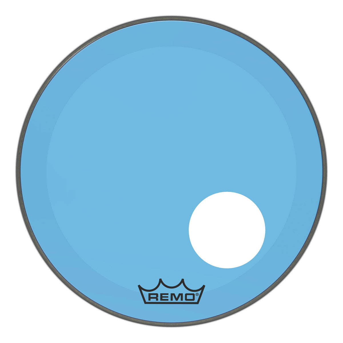 Product Cover for Bass, Powerstroke 3, Colortone, 20" Diameter, Blue, 5" Offset Hole