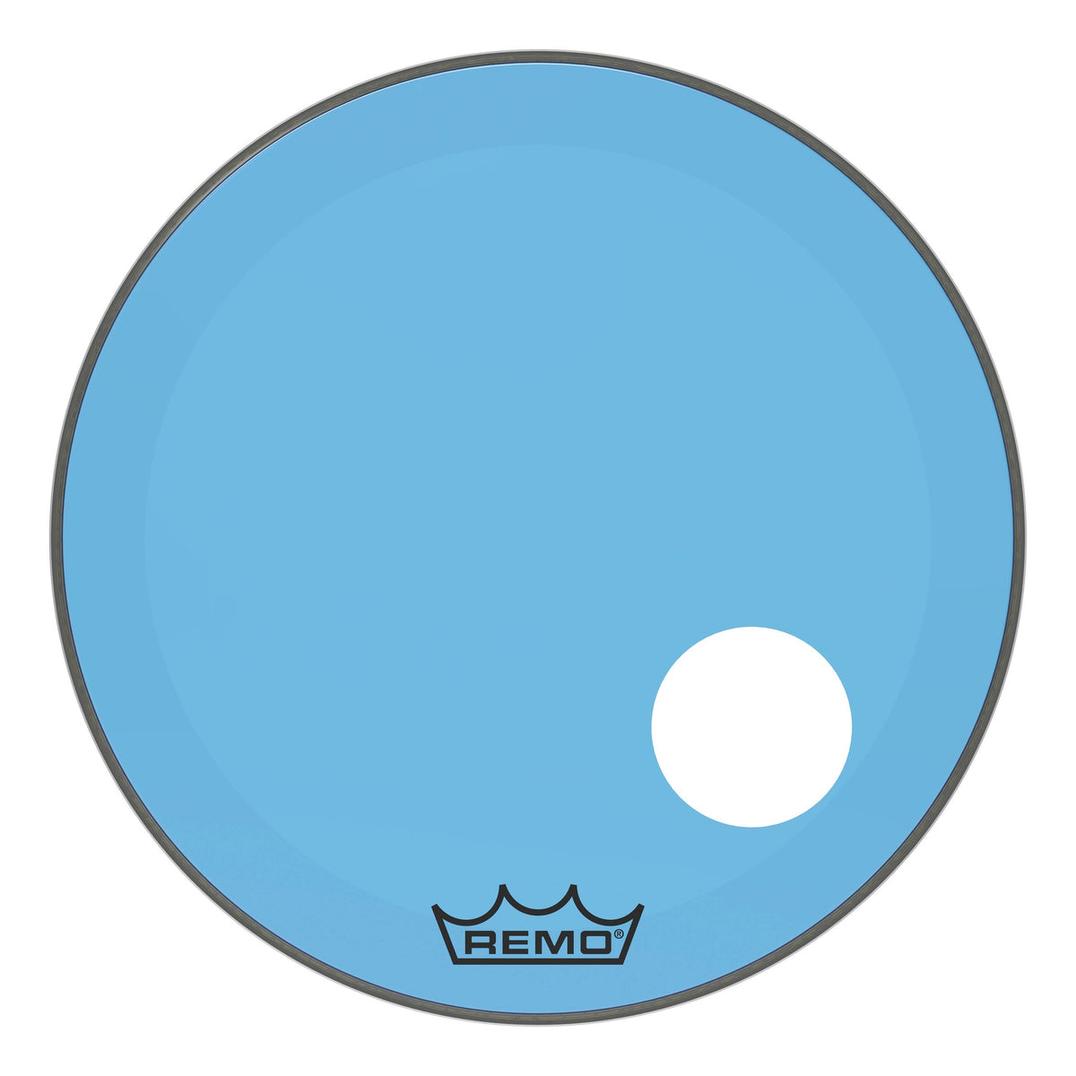 Product Cover for Bass, Powerstroke 3, Colortone, 24" Diameter, Blue, 5" Offset Hole