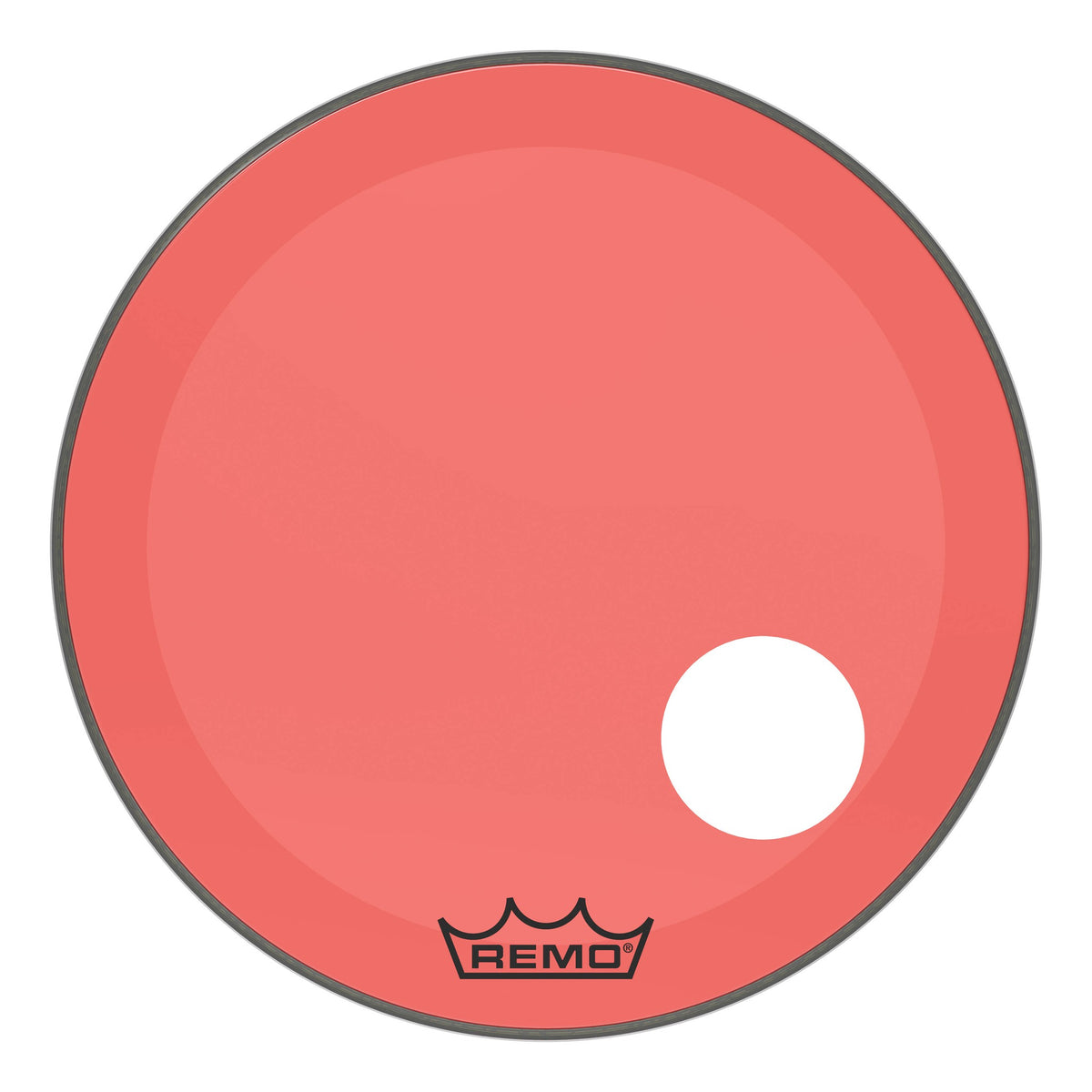 Product Cover for Bass, Powerstroke 3, Colortone, 24" Diameter, Red, 5" Offset Hole
