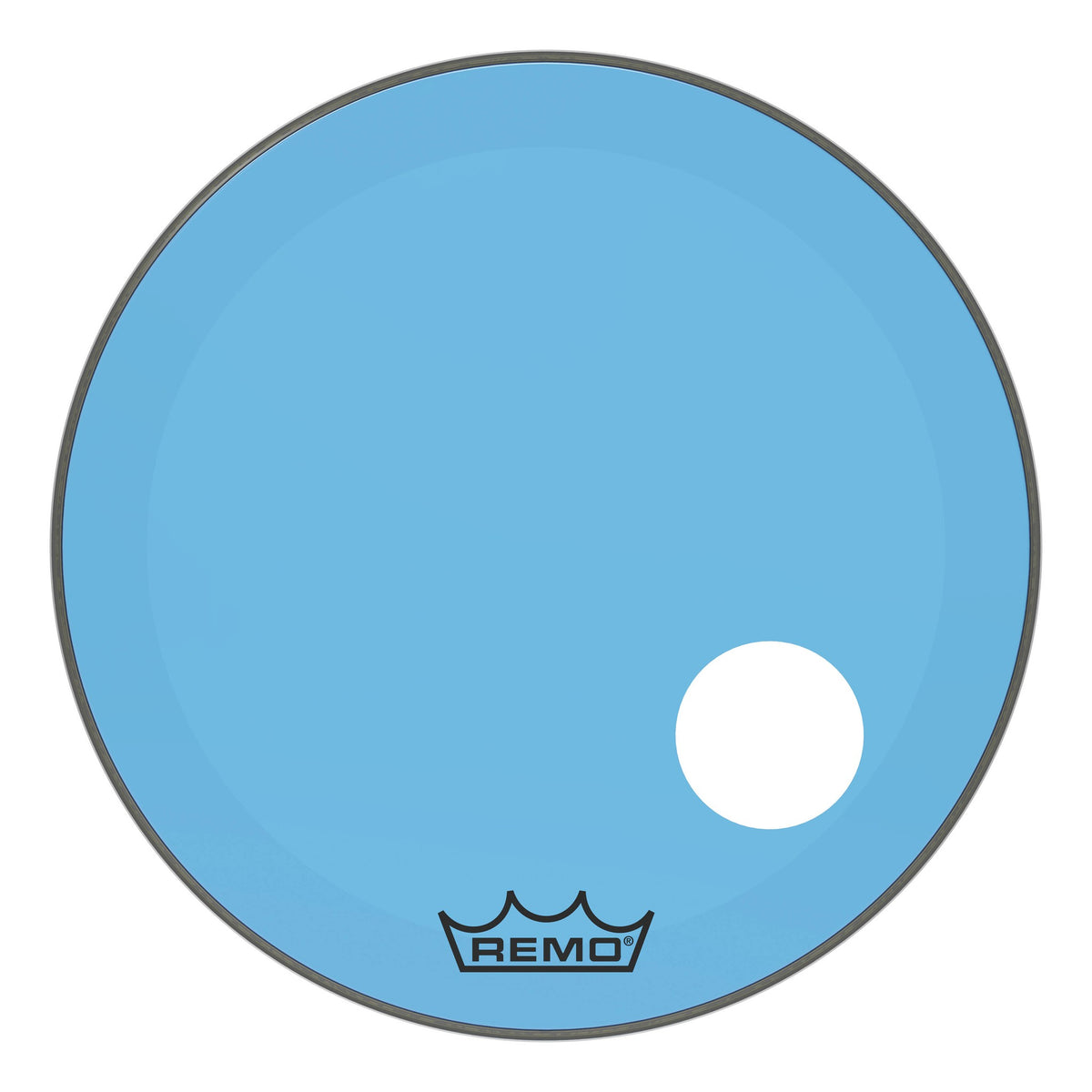 Product Cover for Bass, Powerstroke 3, Colortone, 26" Diameter, Blue, 5" Offset Hole