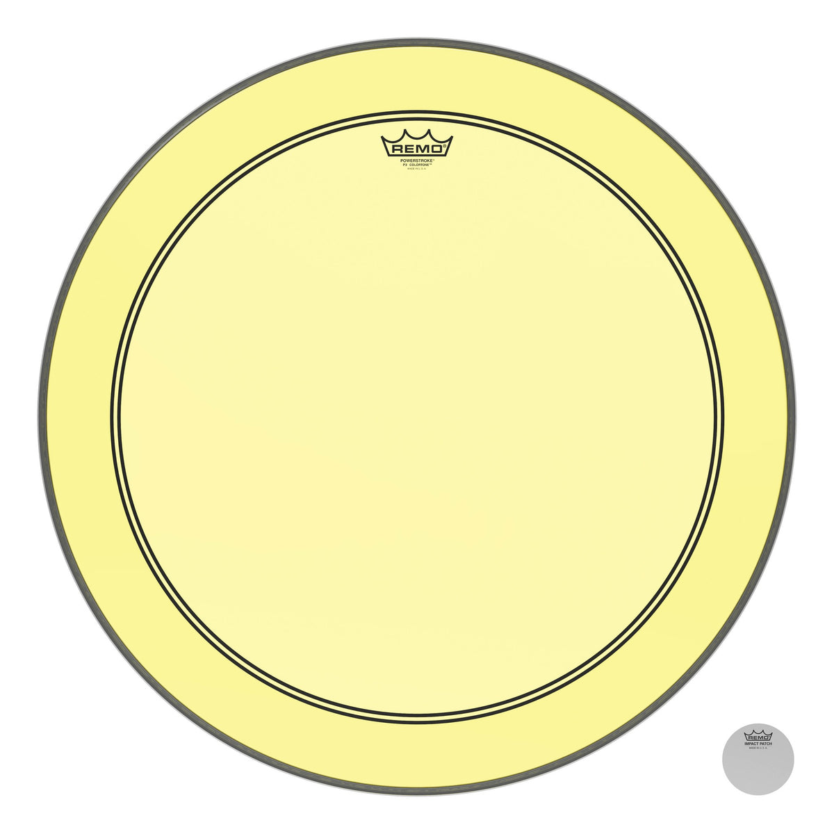 Product Cover for Bass, Powerstroke 3, Colortone, 26" Diameter, Yellow