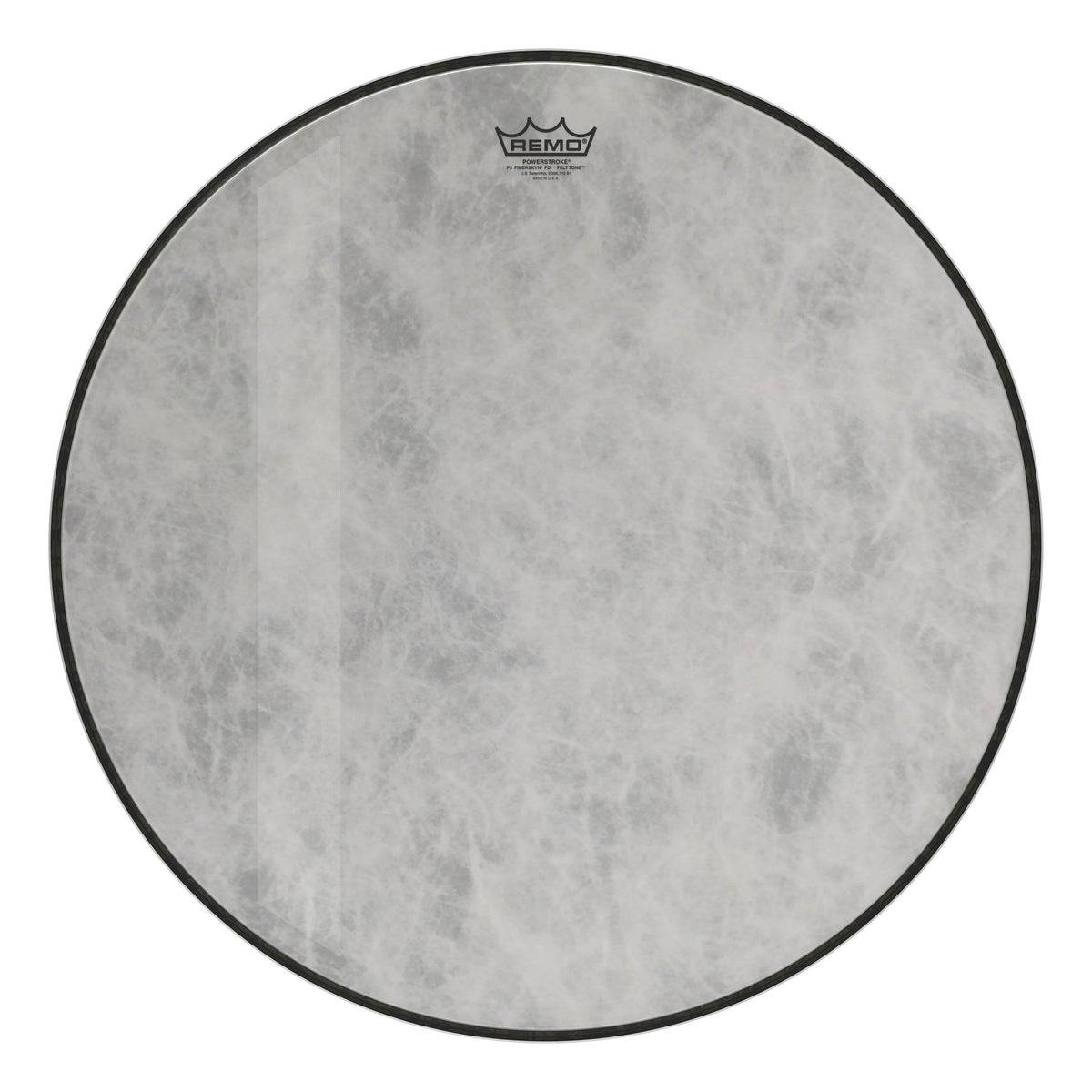 Product Cover for Bass, Powerstroke 3, Fiberskyn, Diplomat, Felt Tone, 24" Diameter