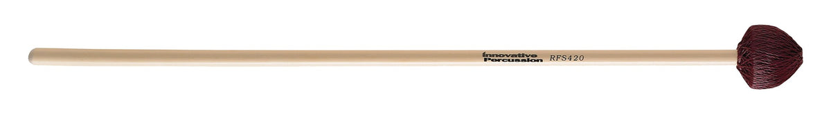 Product Cover for Hard Vibraphone Mallets - Burgundy Cord - Rattan