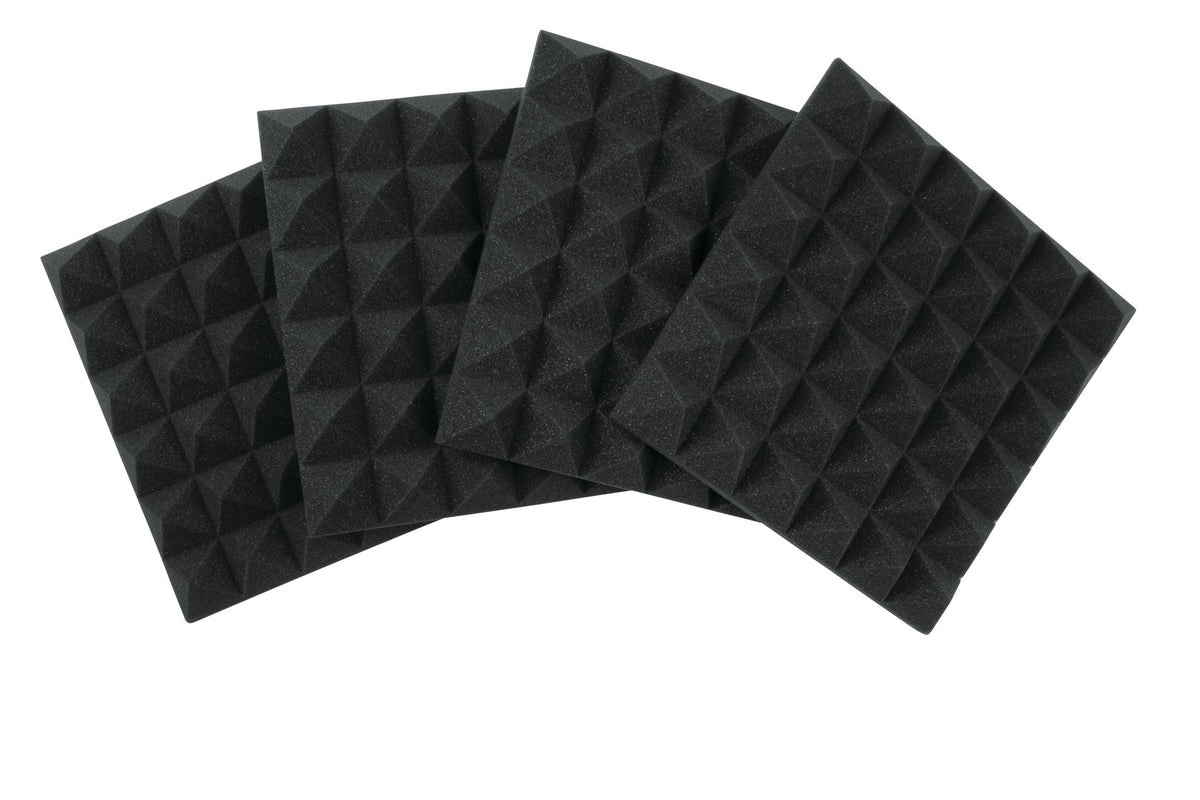 Product Cover for Four Pack of 2″-Thick Acoustic Foam Pyramid Panels 12″x12″