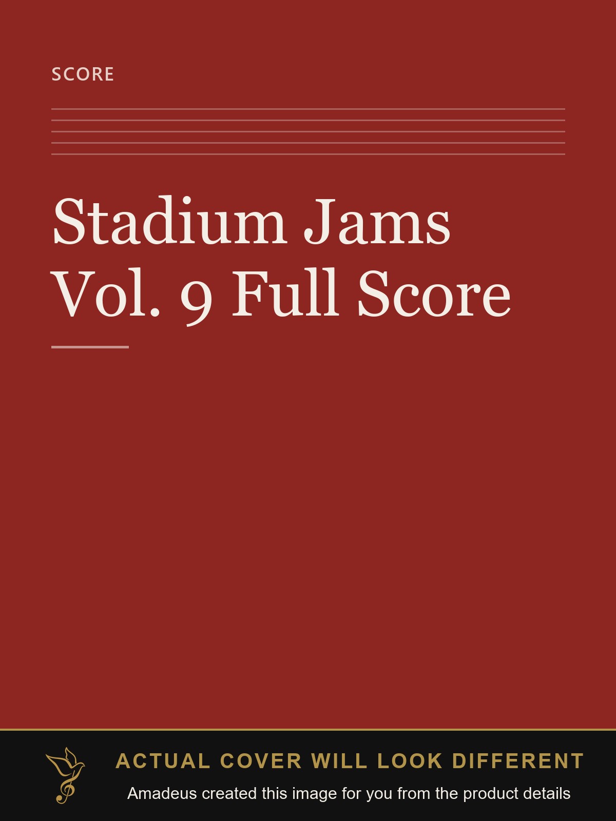Stadium Jams Vol. 9 Full Score - Amadeus created this image from the product details; the actual cover will look different