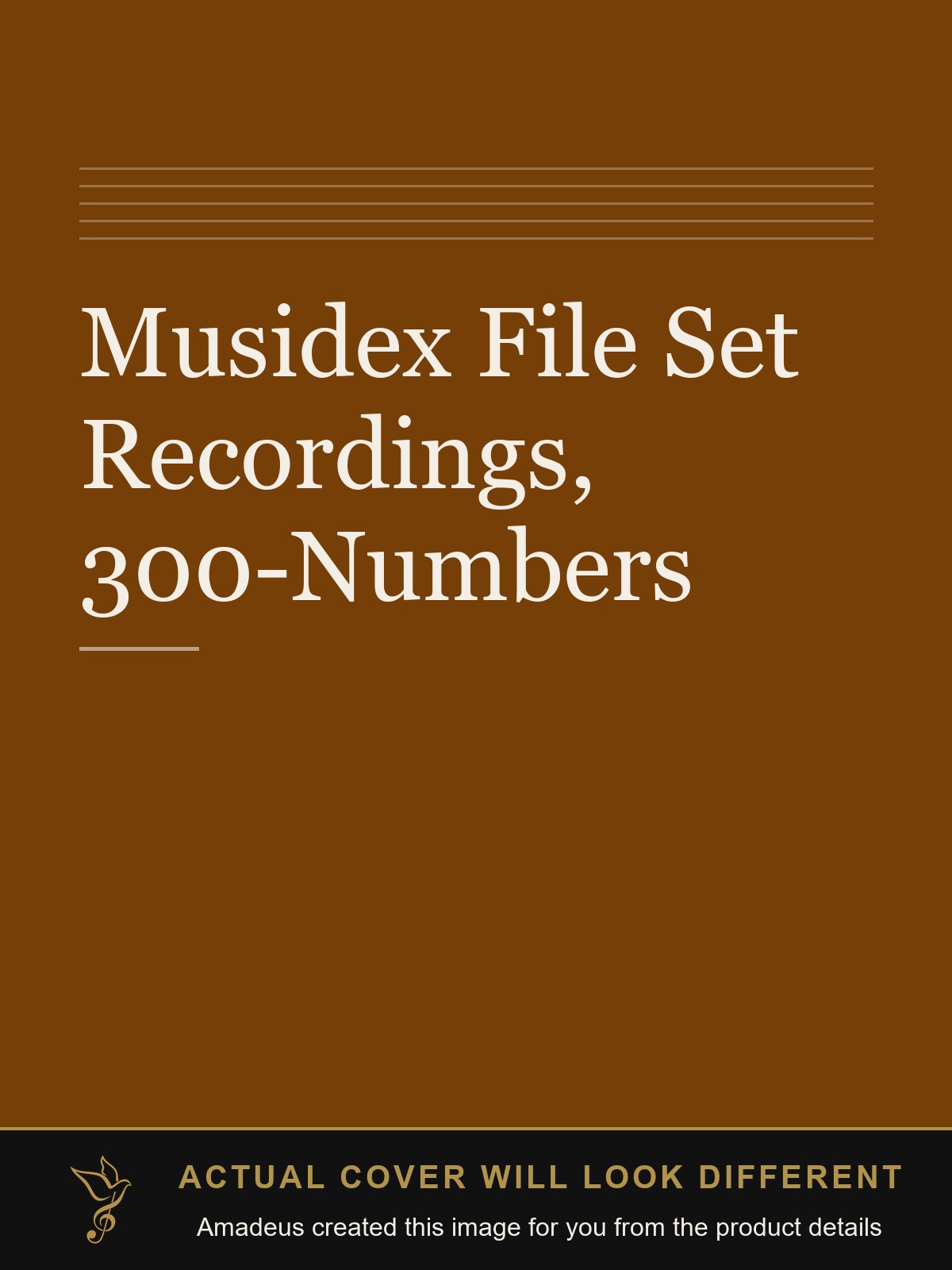 Musidex File Set Recordings, 300-Numbers - Amadeus created this image from the product details; the actual cover will look different