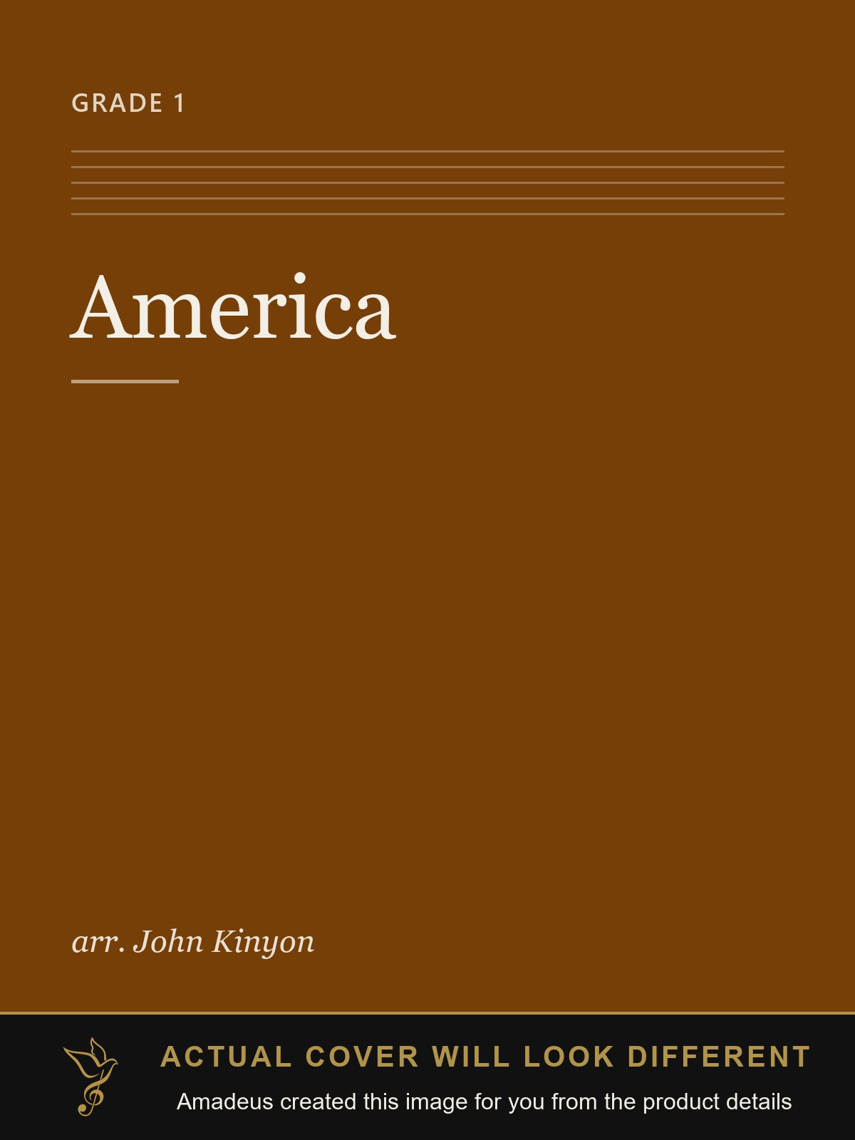 America - Amadeus created this image from the product details; the actual cover will look different