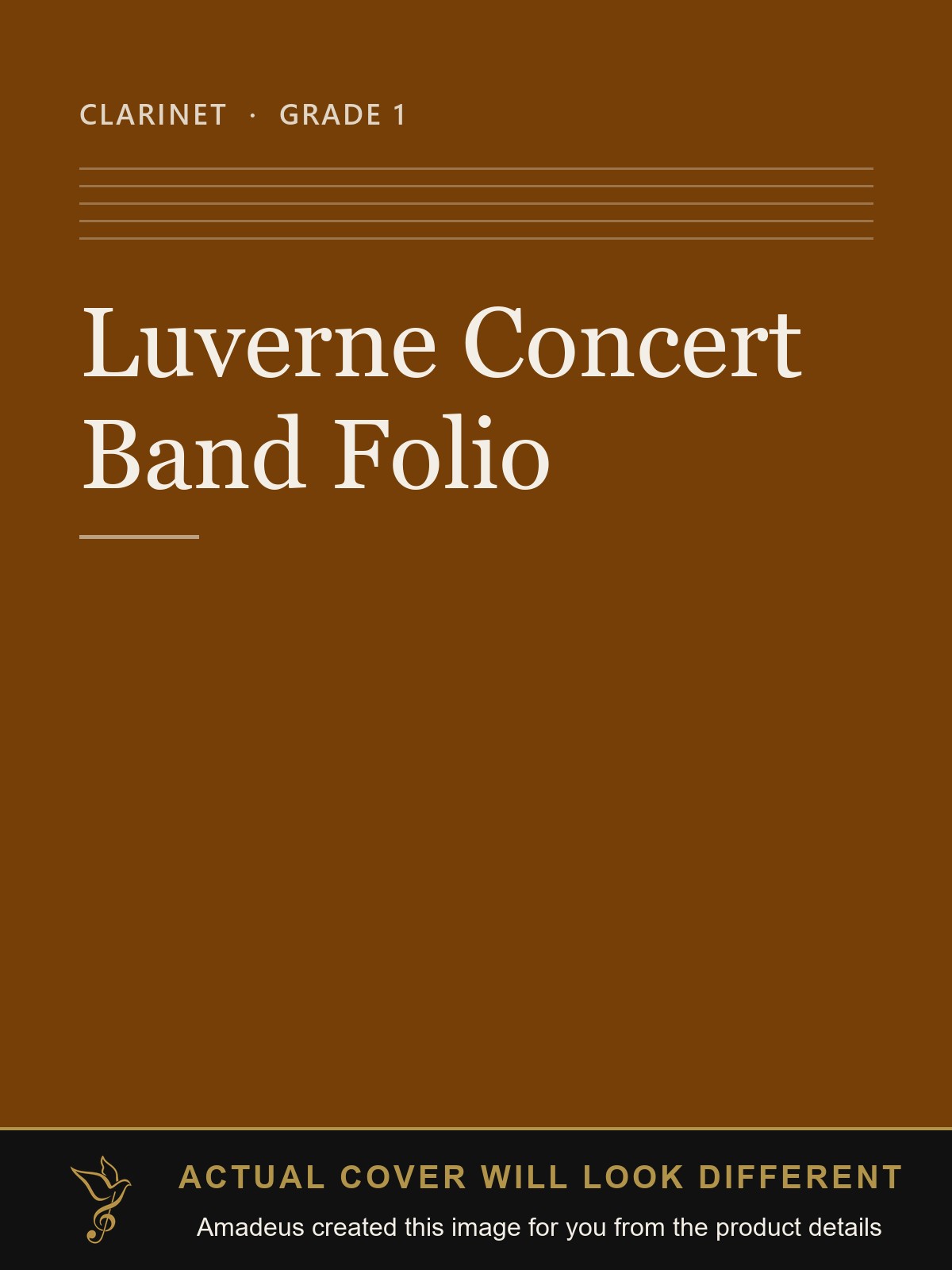 Luverne Concert Band Folio - Amadeus created this image from the product details; the actual cover will look different