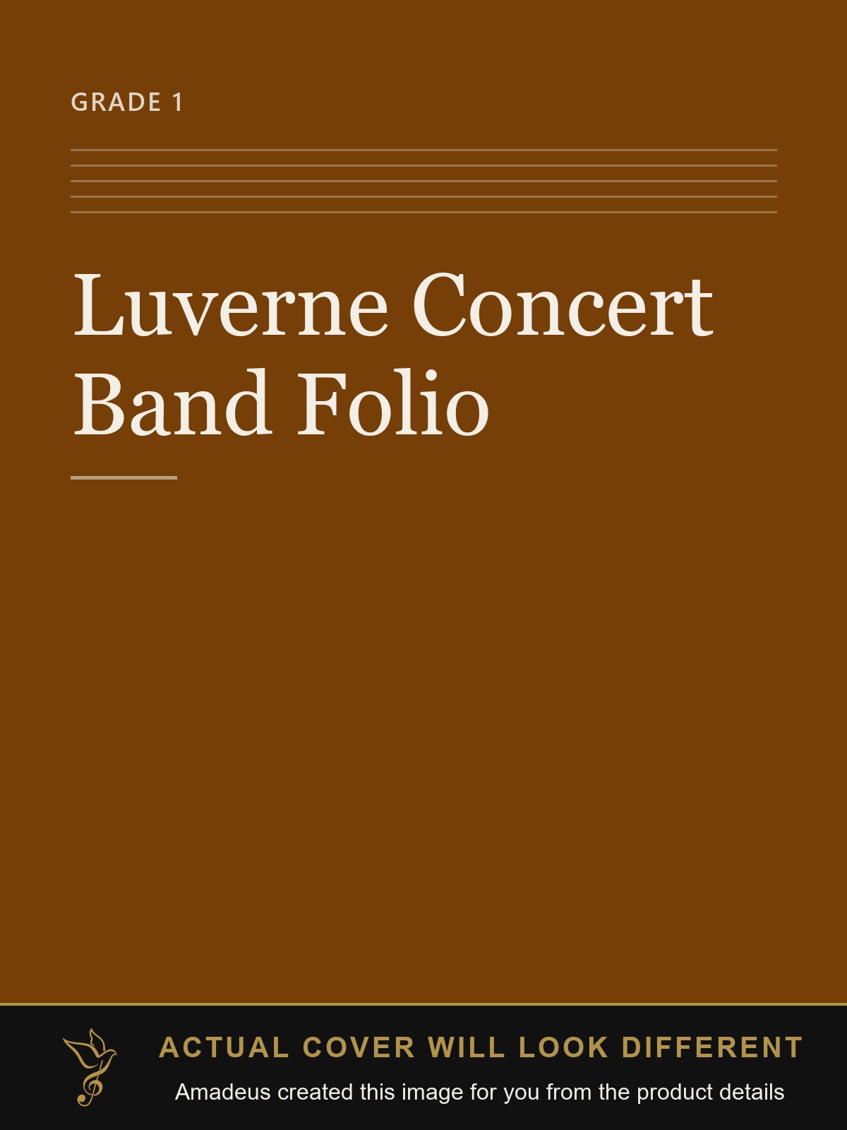 Luverne Concert Band Folio - Amadeus created this image from the product details; the actual cover will look different