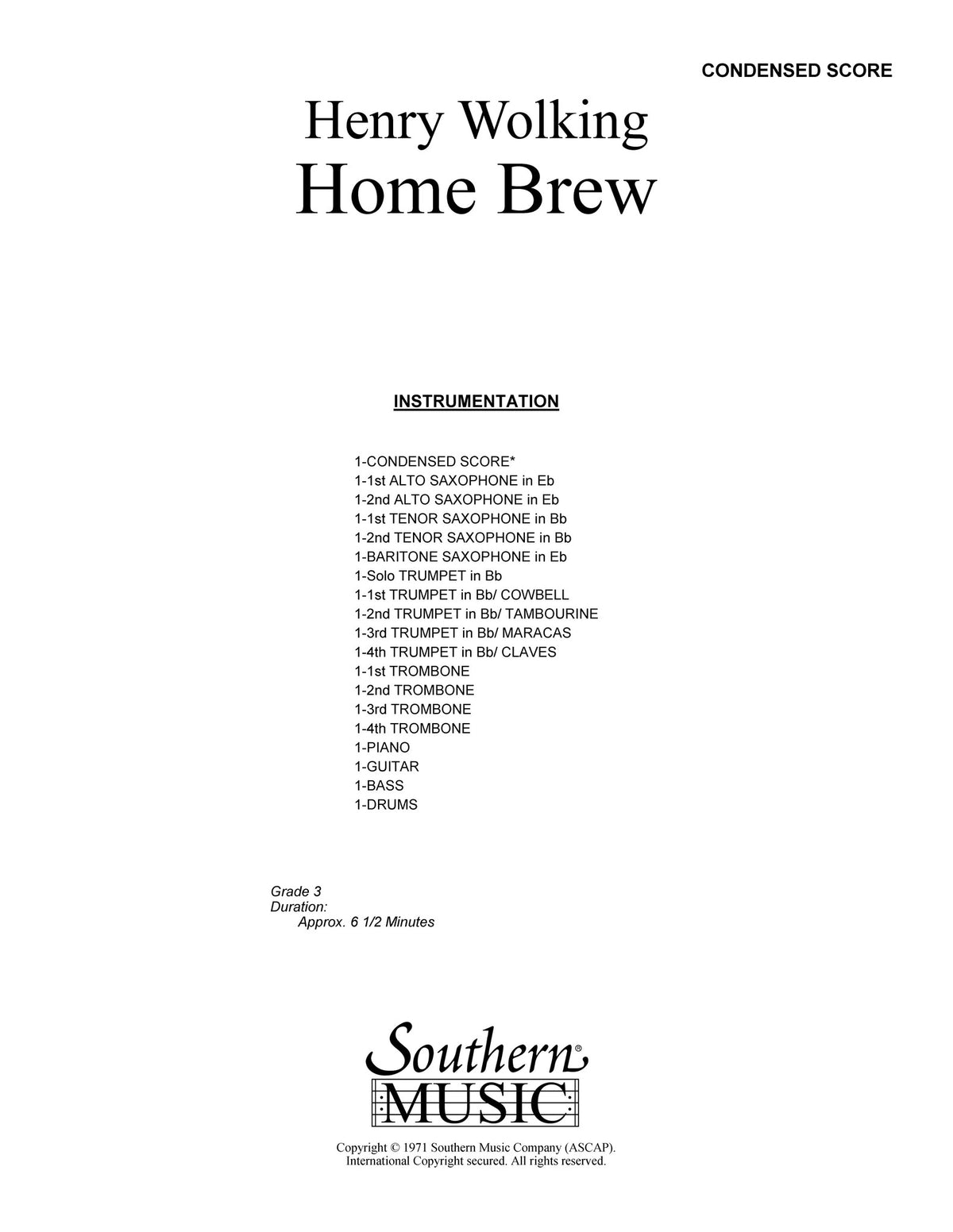 Product Cover for Home Brew