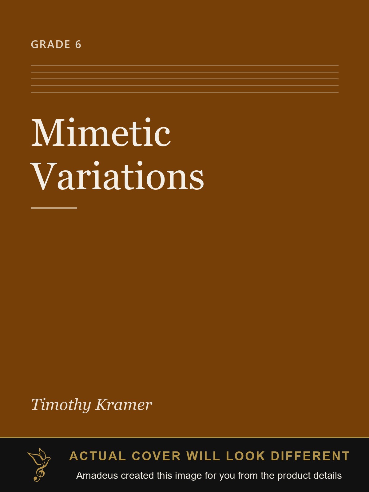 Mimetic Variations - Amadeus created this image from the product details; the actual cover will look different