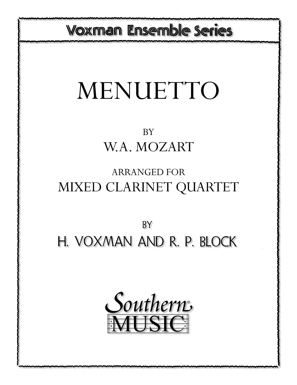 Product Cover for Menuetto