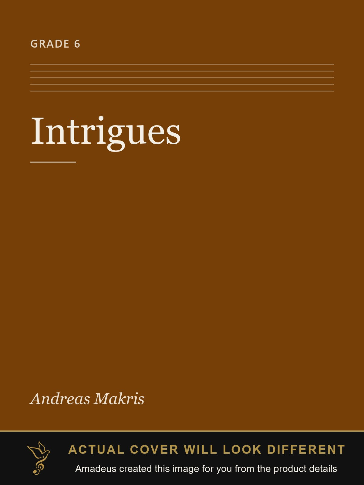 Intrigues - Amadeus created this image from the product details; the actual cover will look different