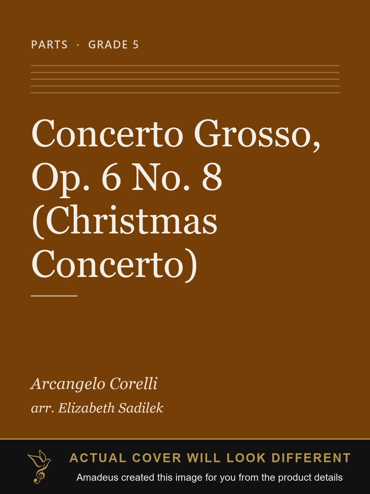 Concerto Grosso, Op. 6 No. 8 (Christmas Concerto) - Amadeus created this image from the product details; the actual cover will look different