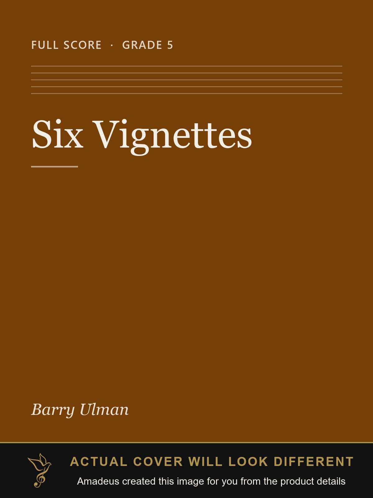 Six Vignettes - Amadeus created this image from the product details; the actual cover will look different