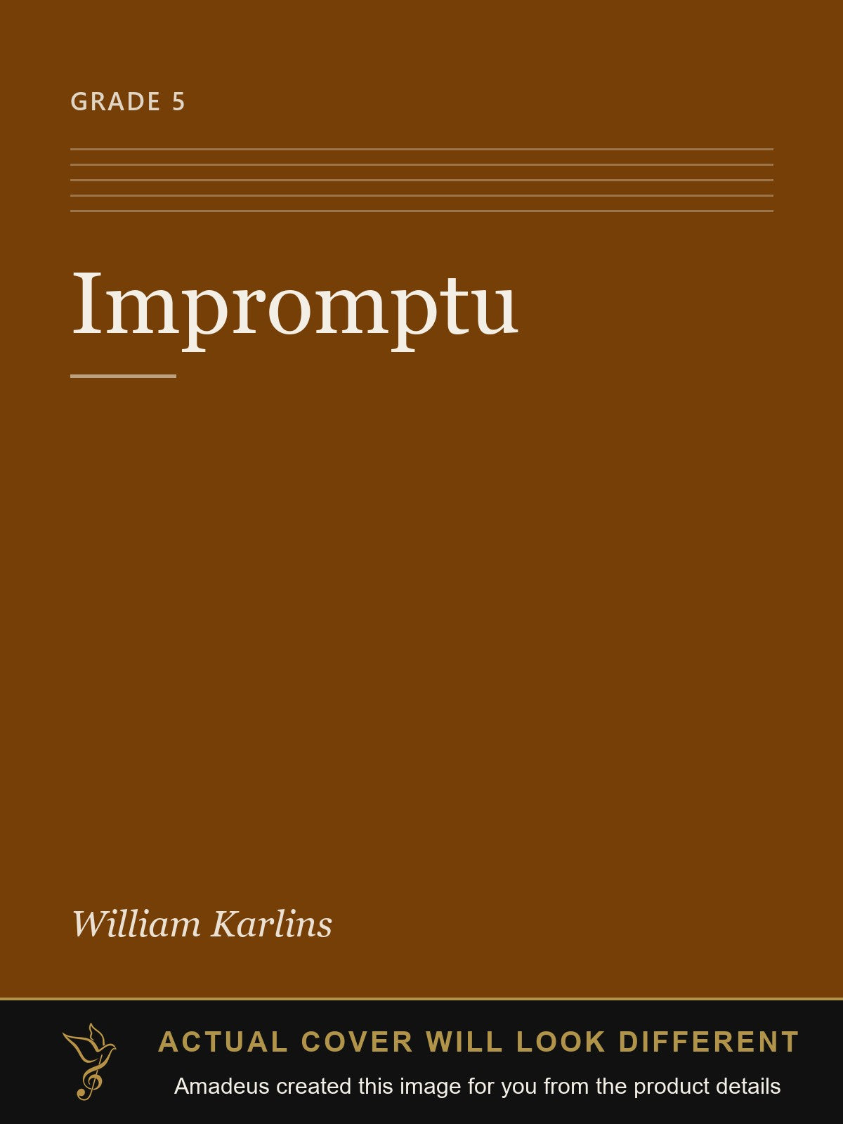 Impromptu - Amadeus created this image from the product details; the actual cover will look different