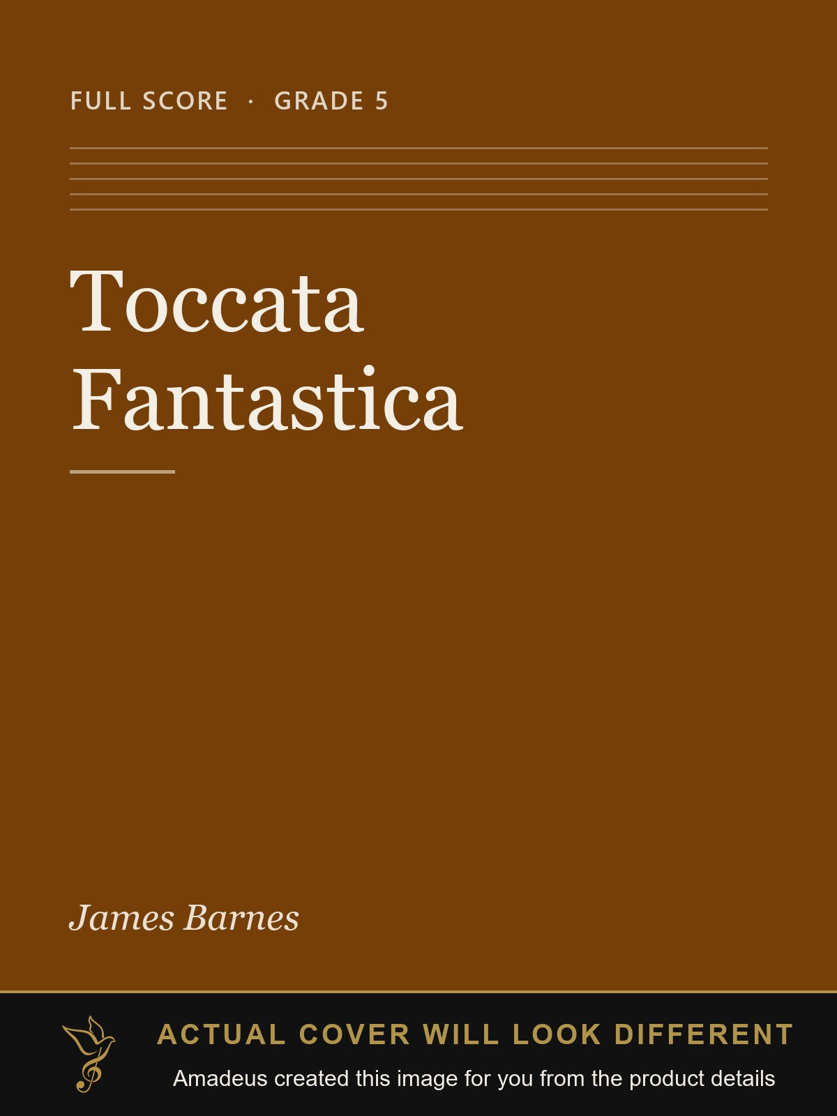 Toccata Fantastica - Amadeus created this image from the product details; the actual cover will look different