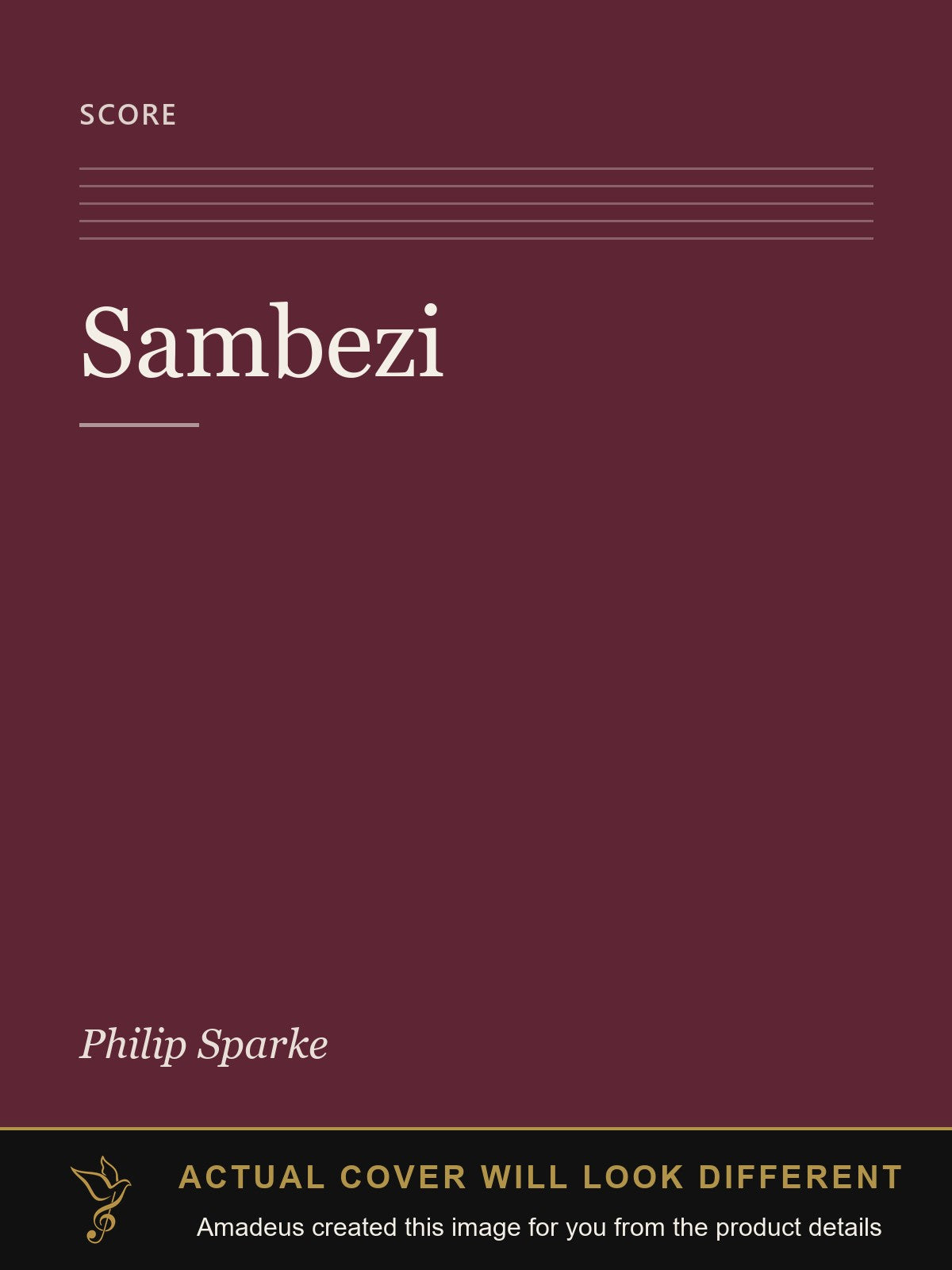 Sambezi - Amadeus created this image from the product details; the actual cover will look different