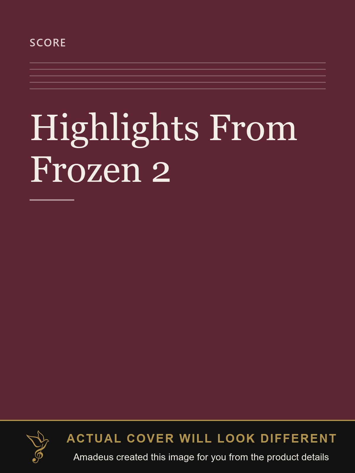 Highlights From Frozen 2 - Amadeus created this image from the product details; the actual cover will look different