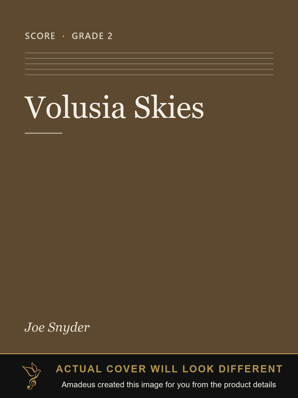 Volusia Skies - Amadeus created this image from the product details; the actual cover will look different