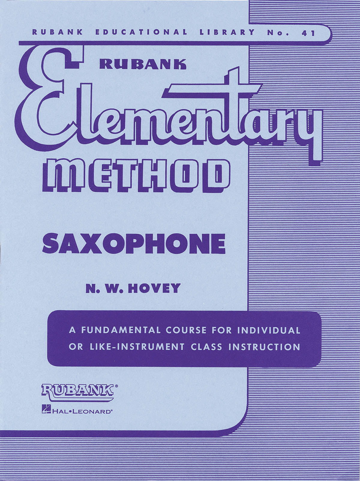 Product Cover for Rubank Elementary Method – Saxophone