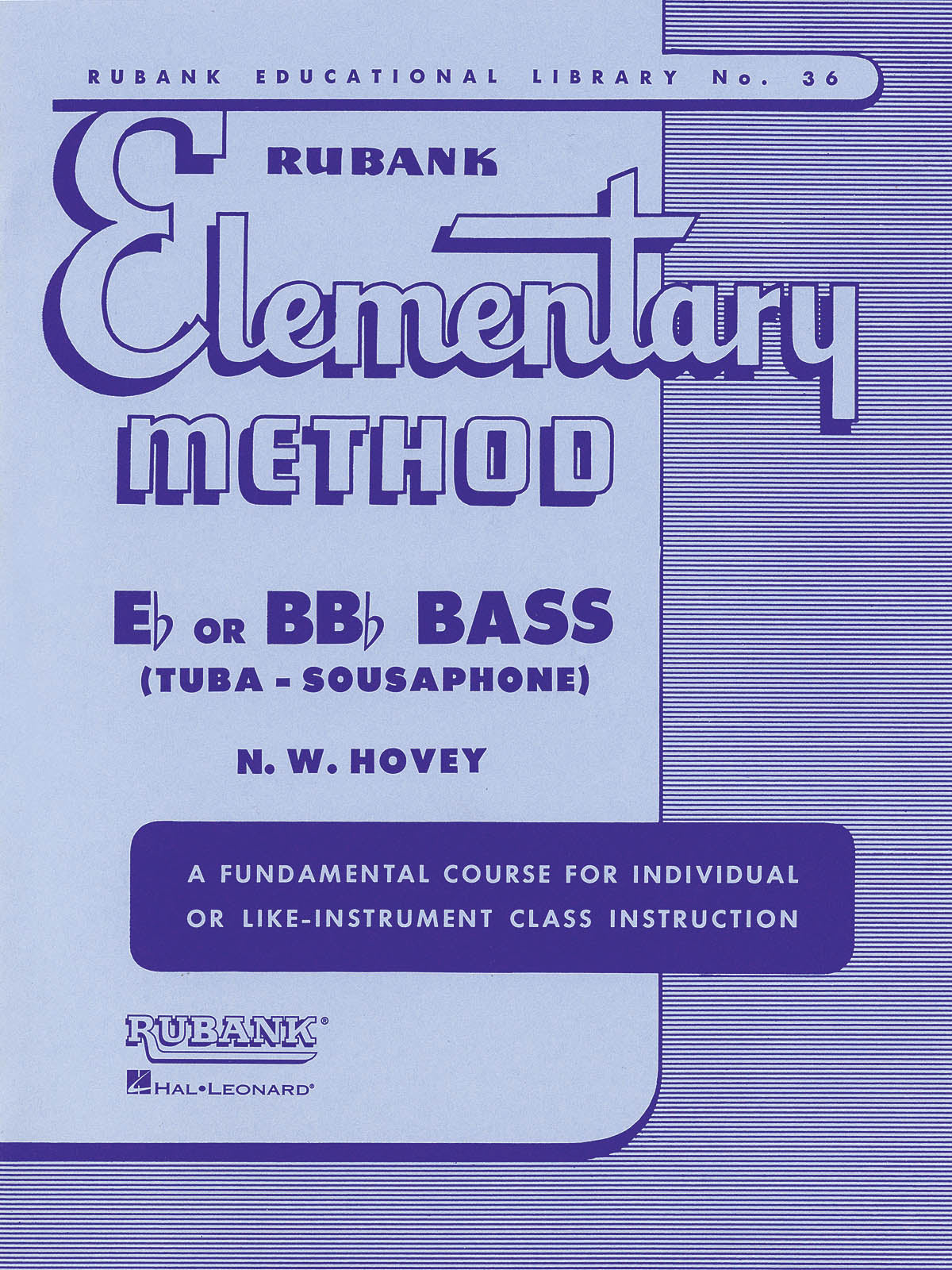 Product Cover for Rubank Elementary Method - Bass/Tuba (B.C.)