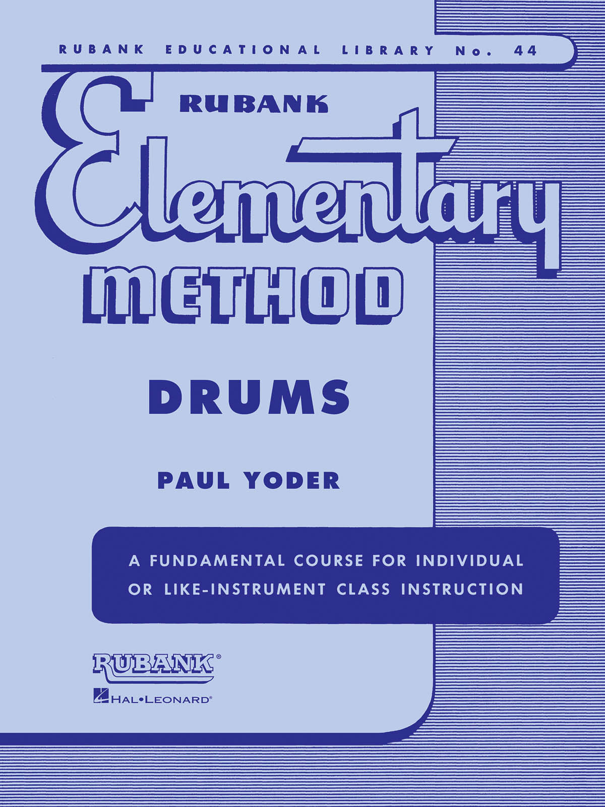 Product Cover for Rubank Elementary Method - Drums