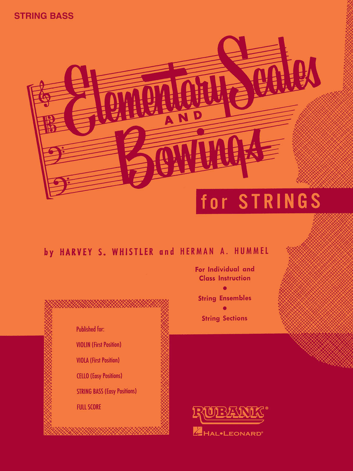 Product Cover for Elementary Scales and Bowings – String Bass
