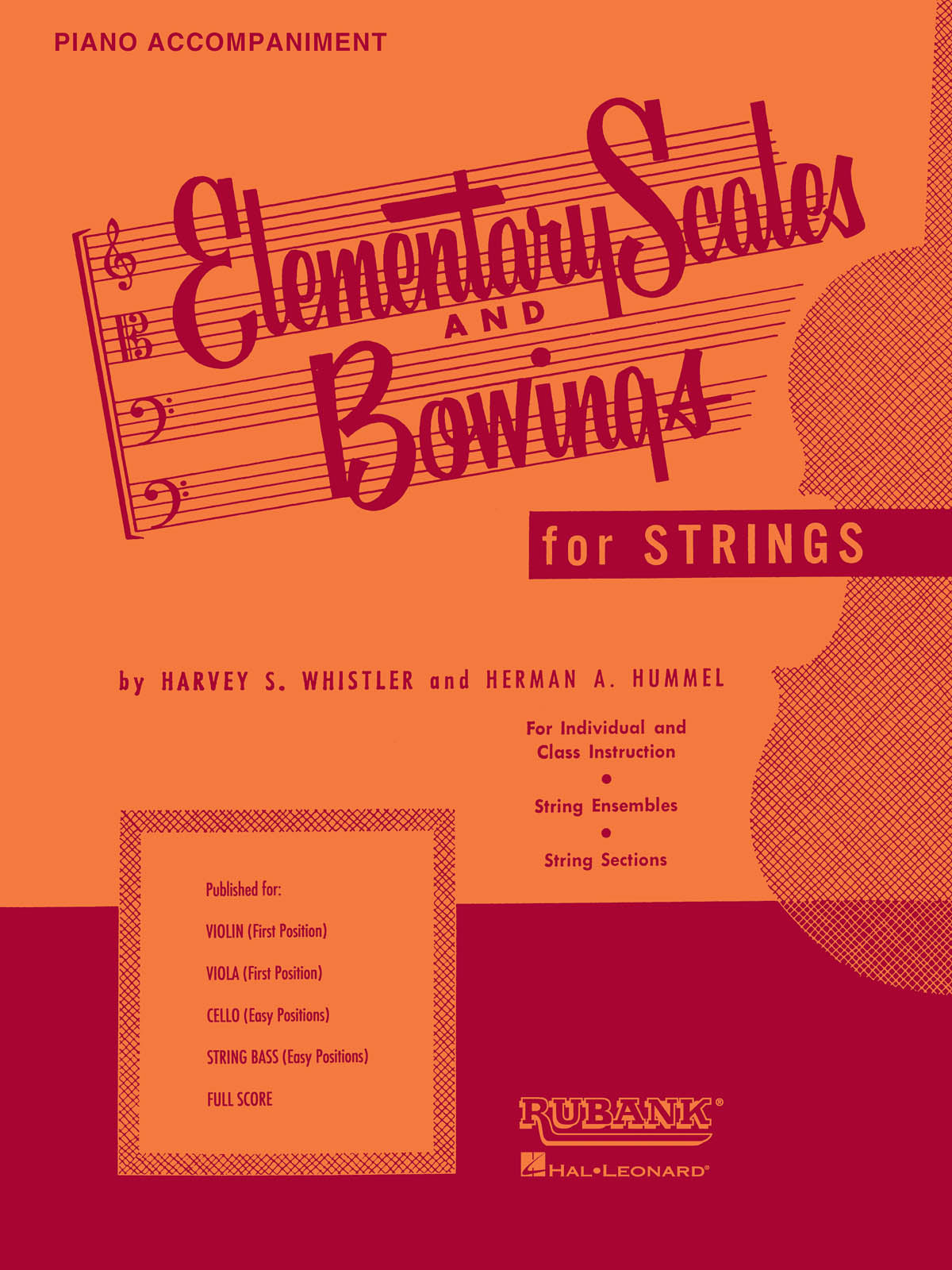 Product Cover for Elementary Scales And Bowings - Piano Accompaniment