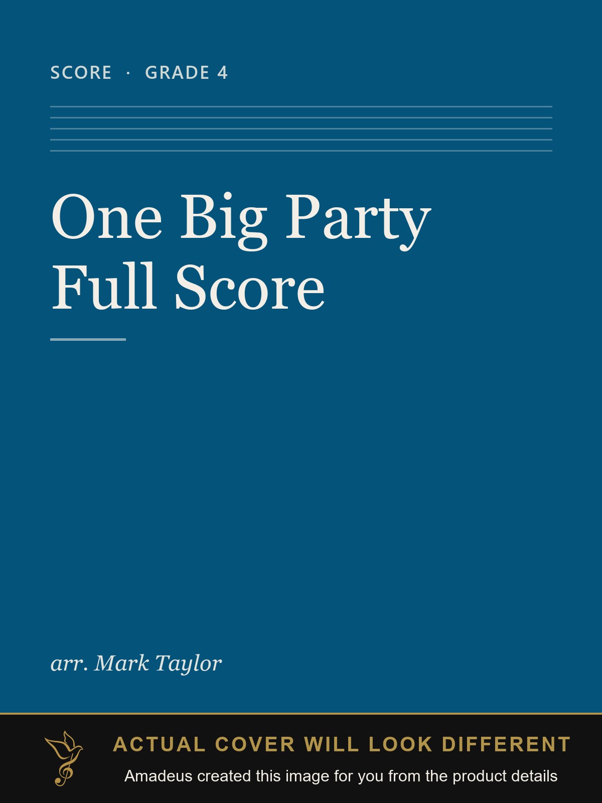 One Big Party Full Score - Amadeus created this image from the product details; the actual cover will look different