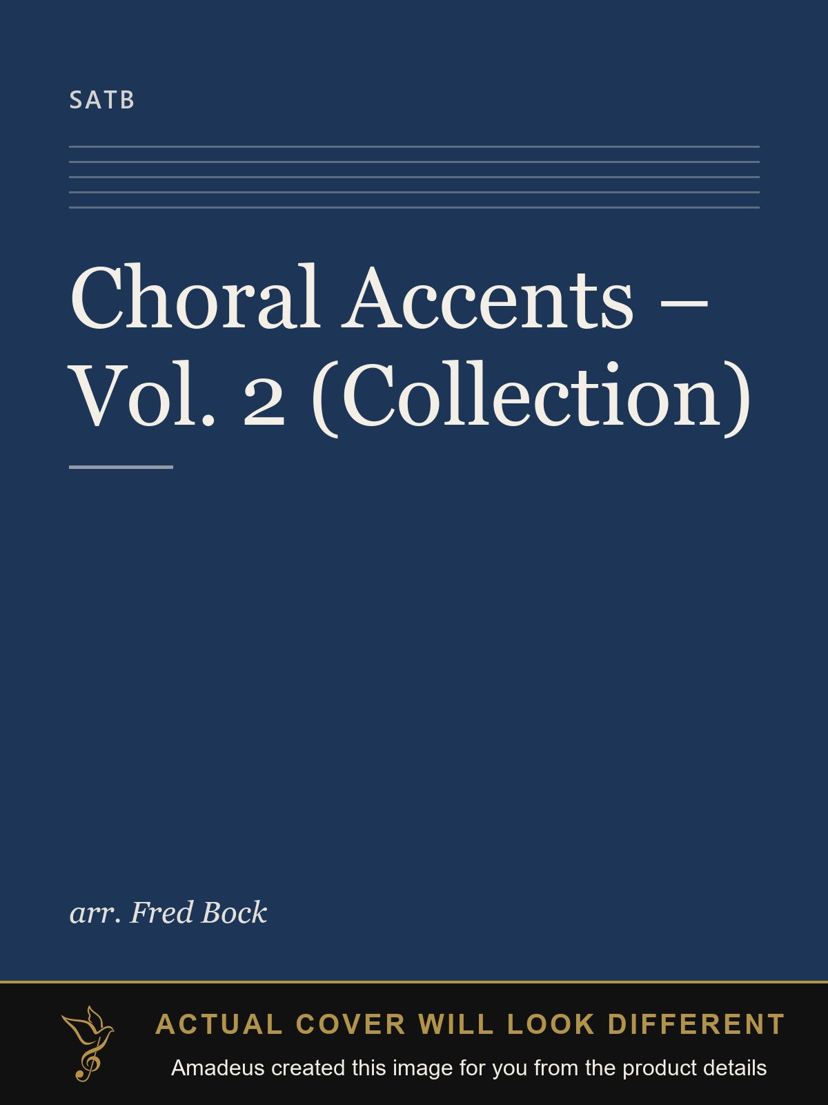 Choral Accents – Vol. 2 (Collection) - Amadeus created this image from the product details; the actual cover will look different