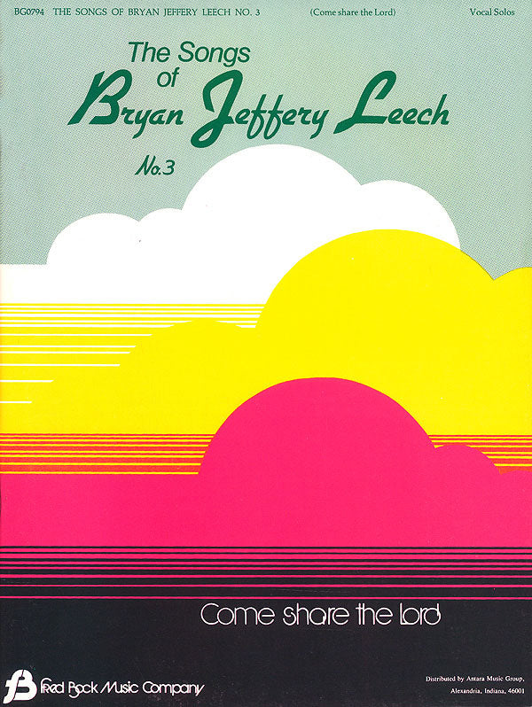 Product Cover for Songs Of Bryan Jeffery Leech #3 Vocal Solos