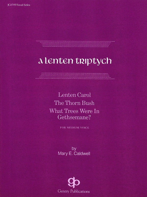 Product Cover for A Lenten Triptych Vocal Solo