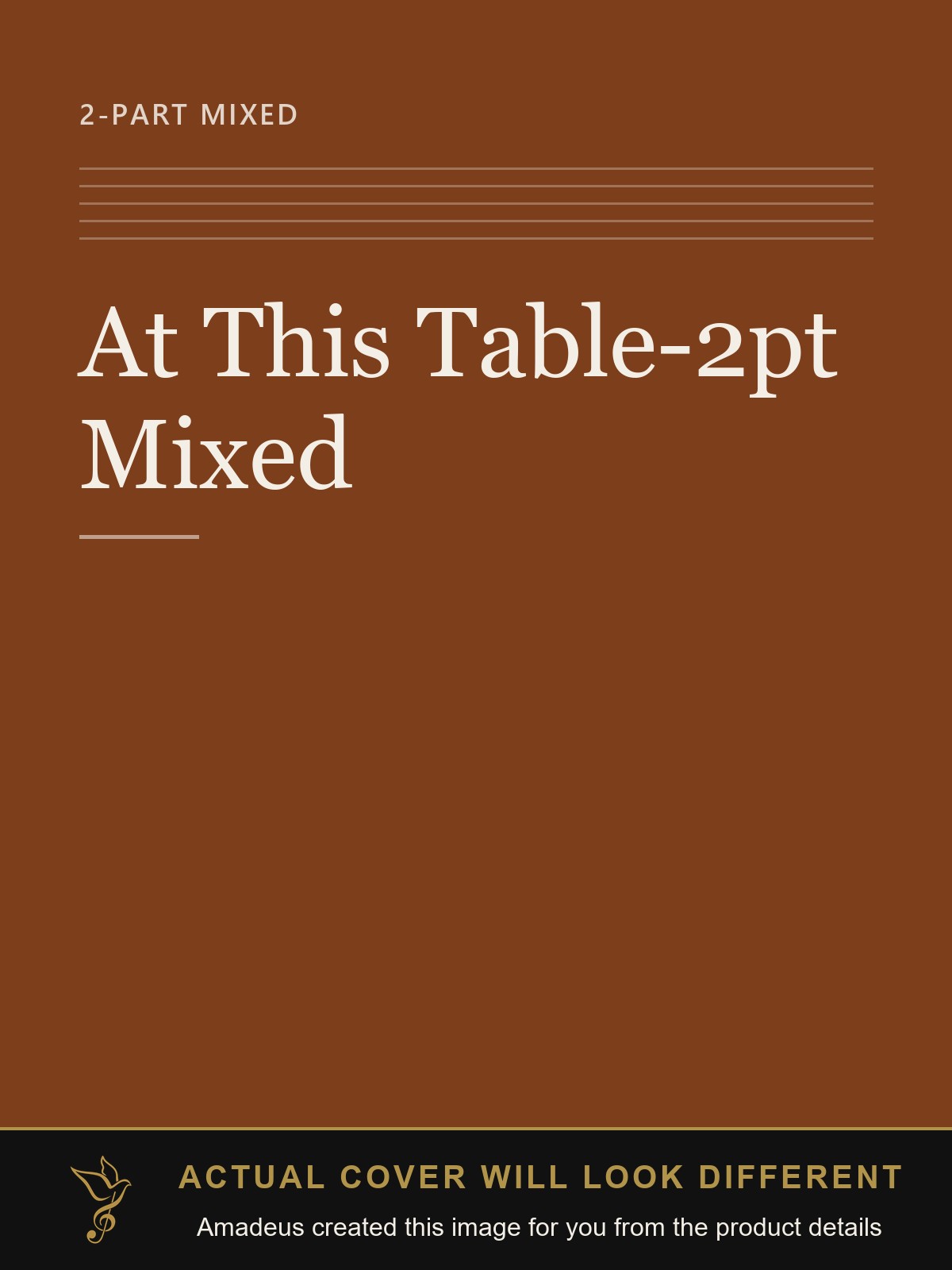 At This Table-2pt Mixed - Amadeus created this image from the product details; the actual cover will look different
