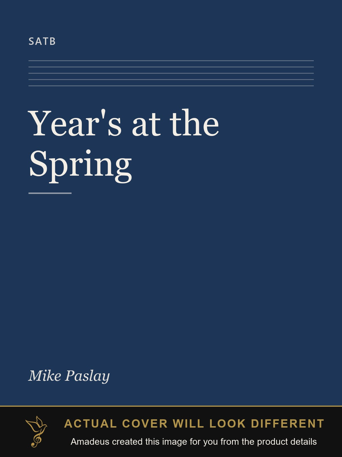 Year's at the Spring - Amadeus created this image from the product details; the actual cover will look different
