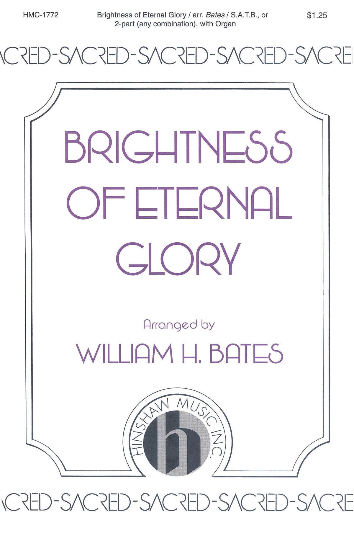 Product Cover for Brightness of Eternal Glory