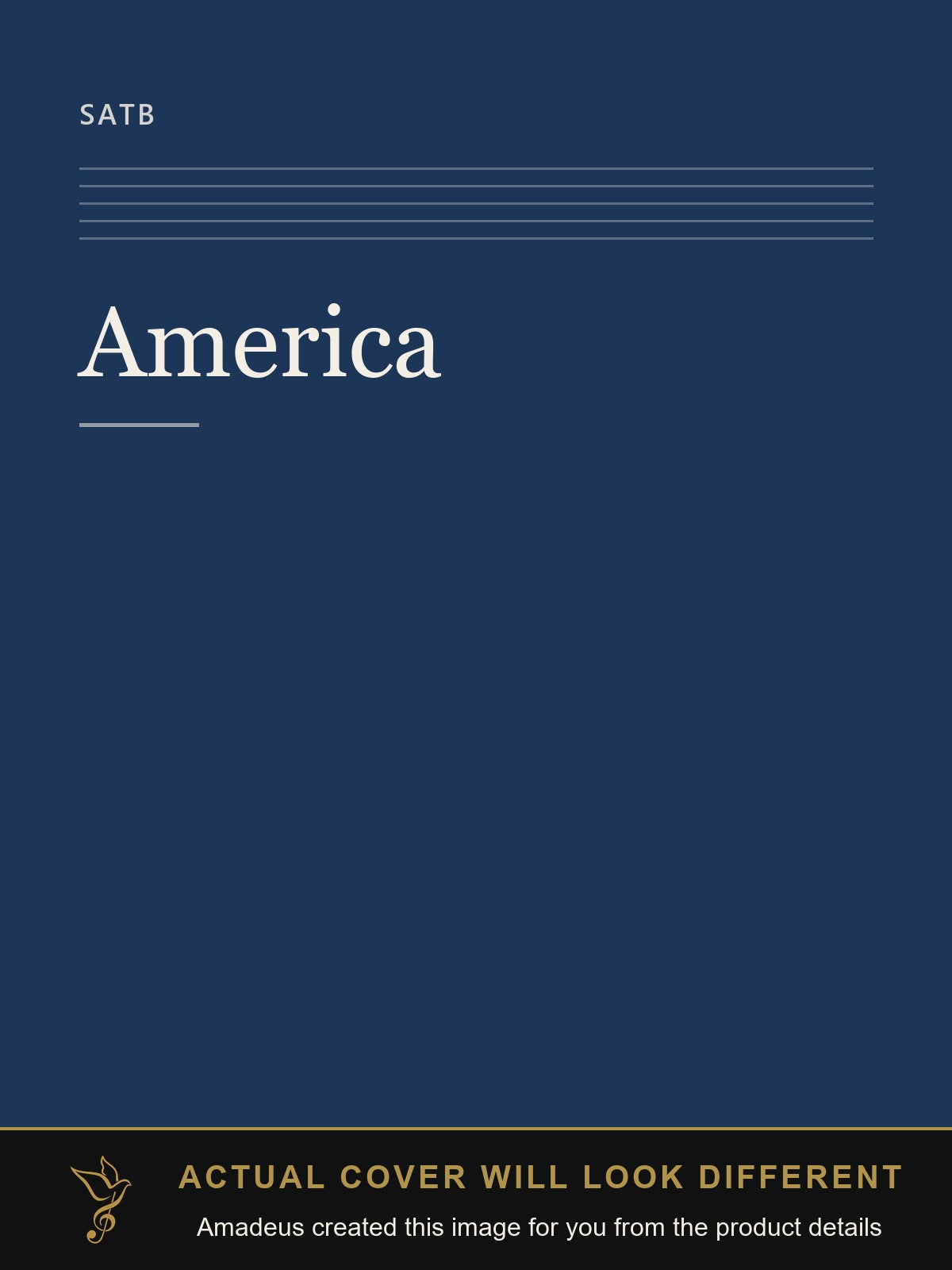 America - Amadeus created this image from the product details; the actual cover will look different