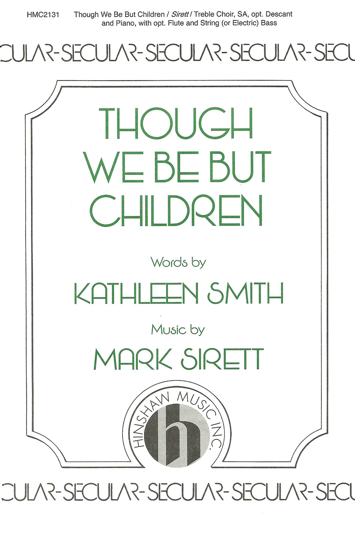 Product Cover for Though We Be But Children