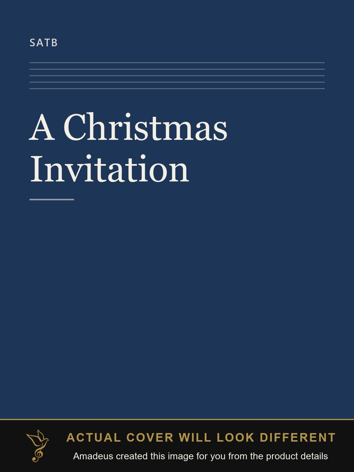 A Christmas Invitation - Amadeus created this image from the product details; the actual cover will look different