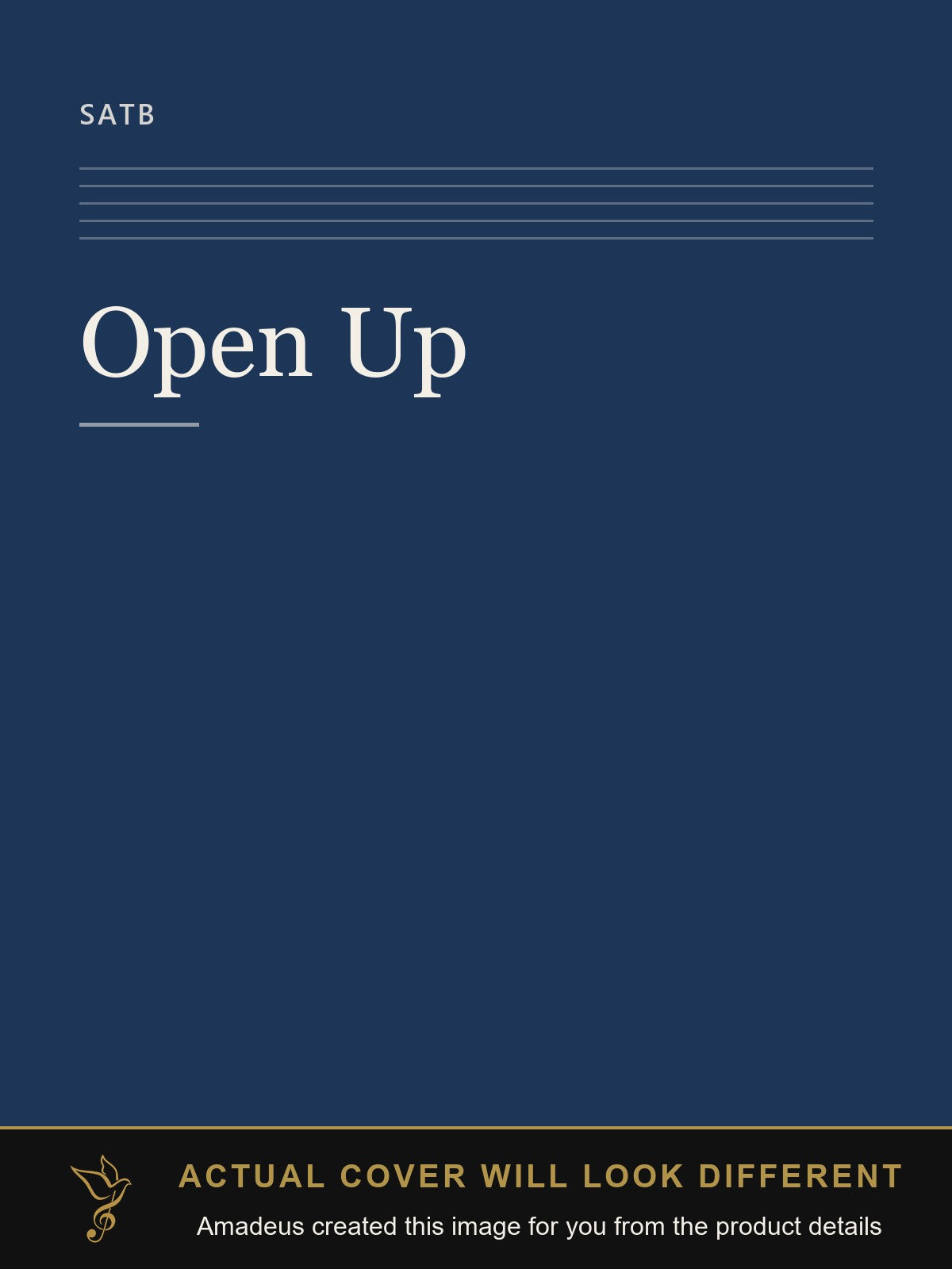 Open Up - Amadeus created this image from the product details; the actual cover will look different