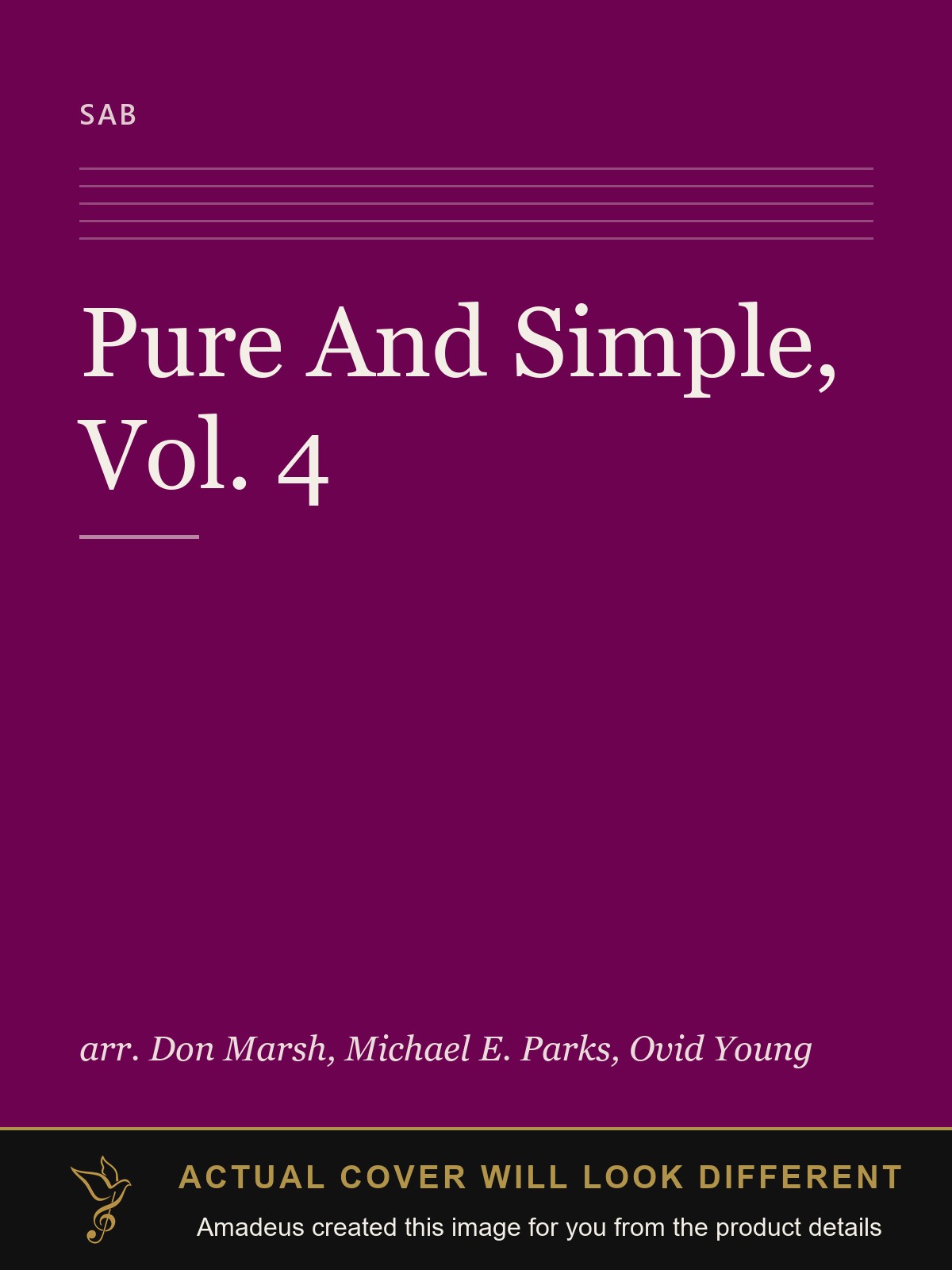 Pure And Simple, Vol. 4 - Amadeus created this image from the product details; the actual cover will look different