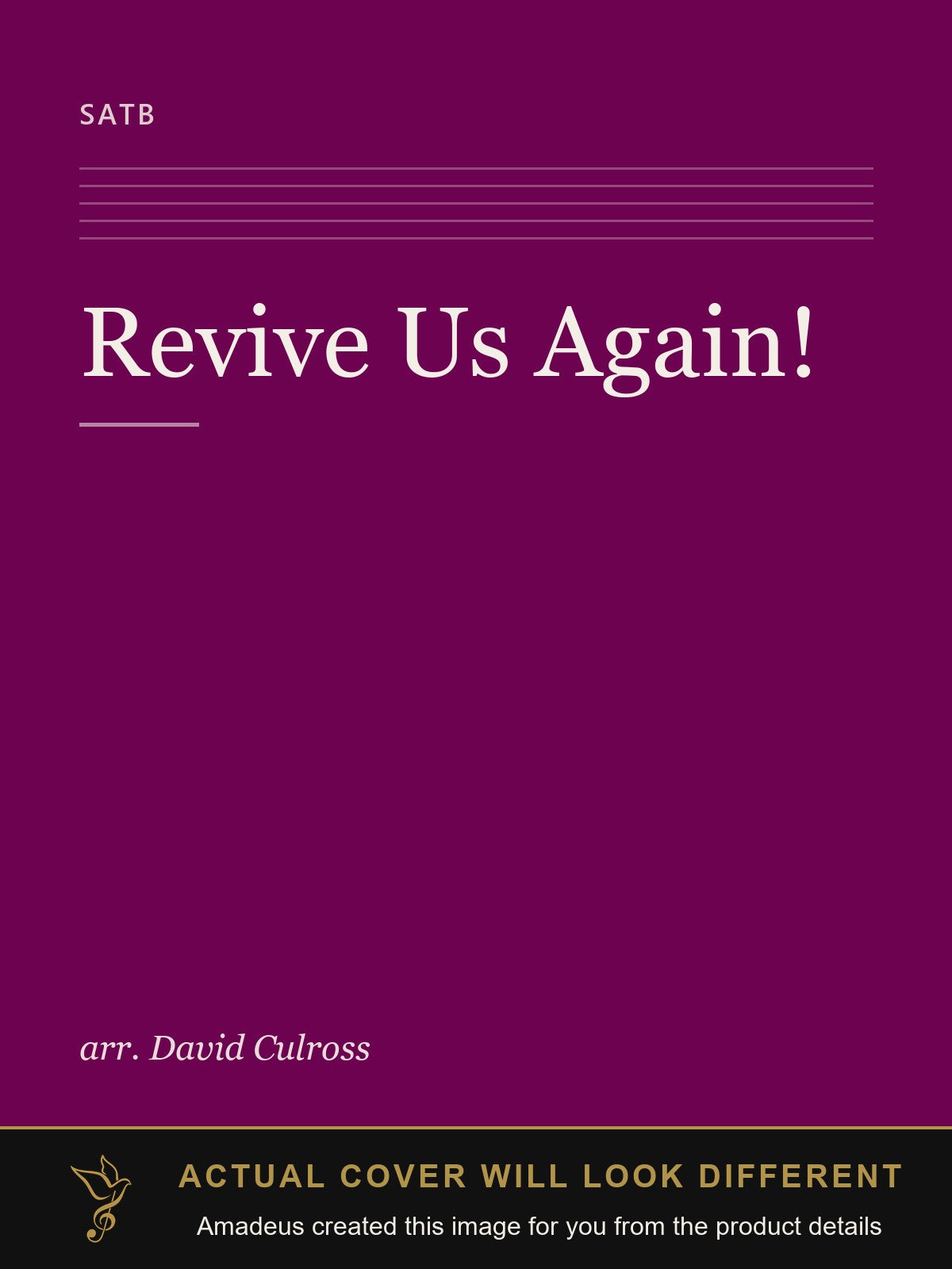 Revive Us Again! - Amadeus created this image from the product details; the actual cover will look different