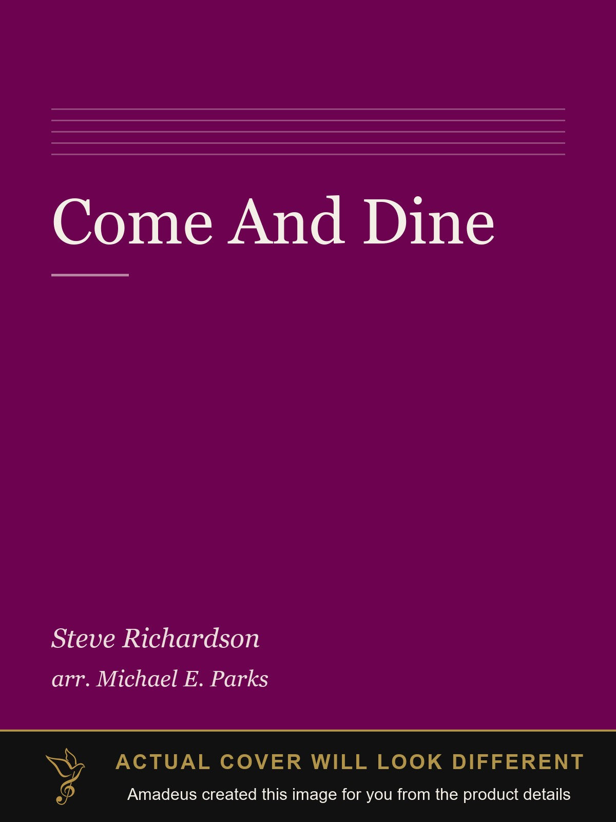 Come And Dine - Amadeus created this image from the product details; the actual cover will look different