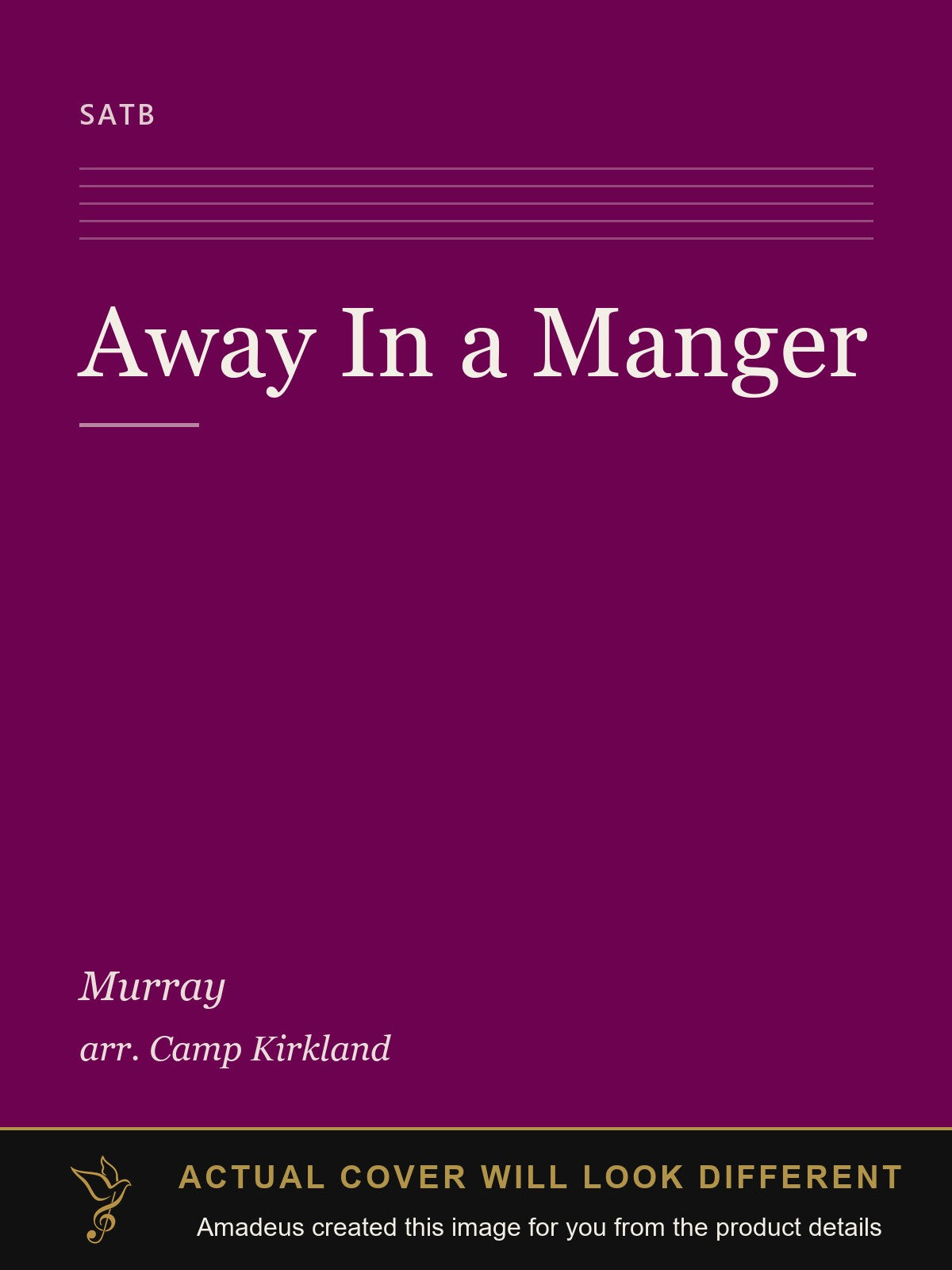 Away In a Manger - Amadeus created this image from the product details; the actual cover will look different