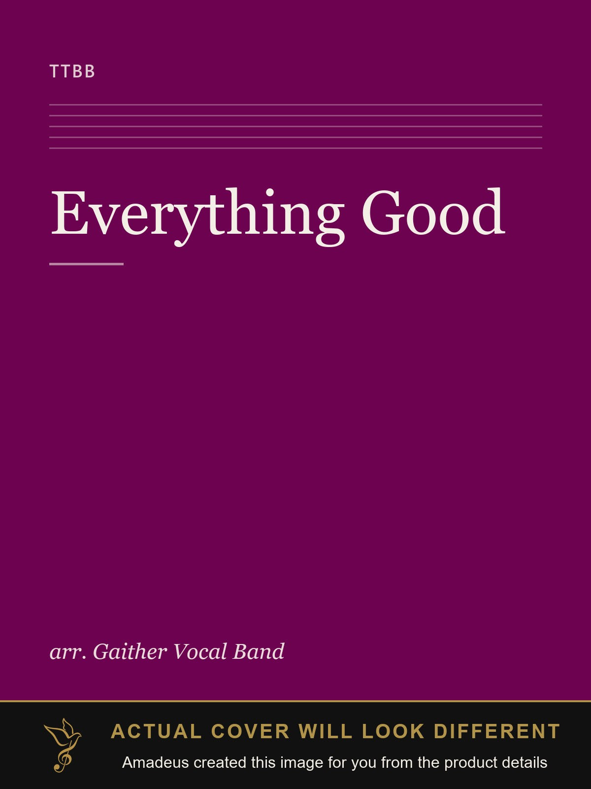 Everything Good - Amadeus created this image from the product details; the actual cover will look different