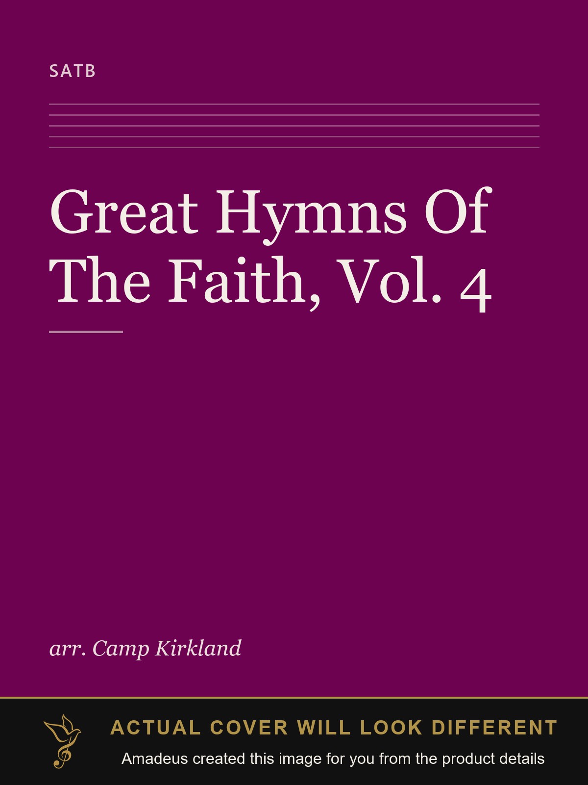 Great Hymns Of The Faith, Vol. 4 - Amadeus created this image from the product details; the actual cover will look different
