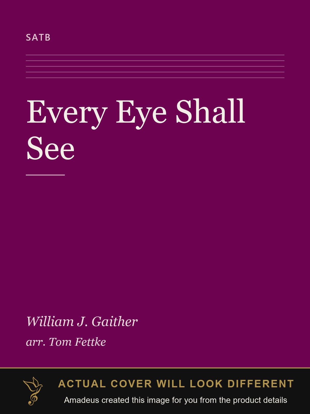 Every Eye Shall See - Amadeus created this image from the product details; the actual cover will look different