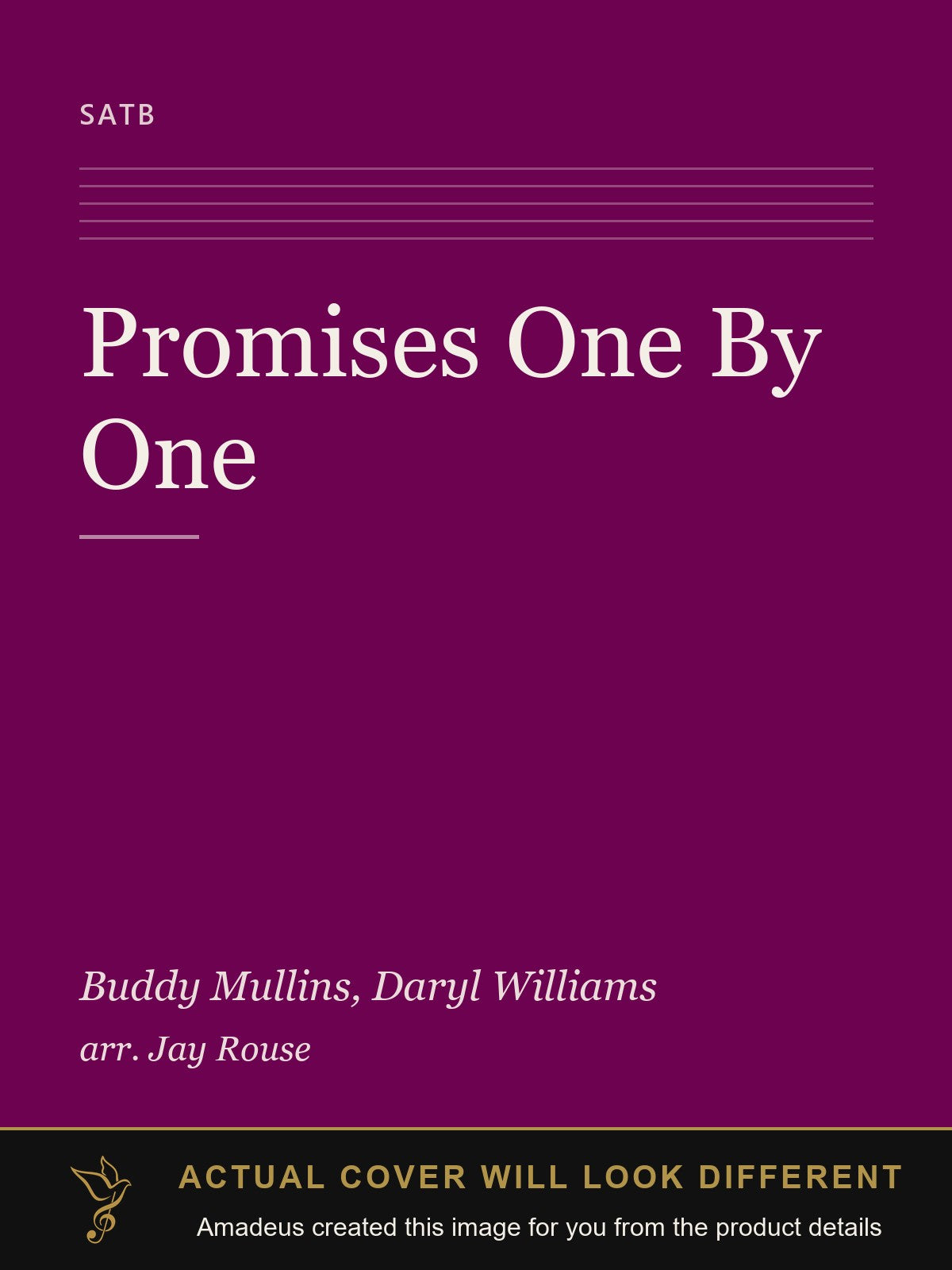 Promises One By One - Amadeus created this image from the product details; the actual cover will look different